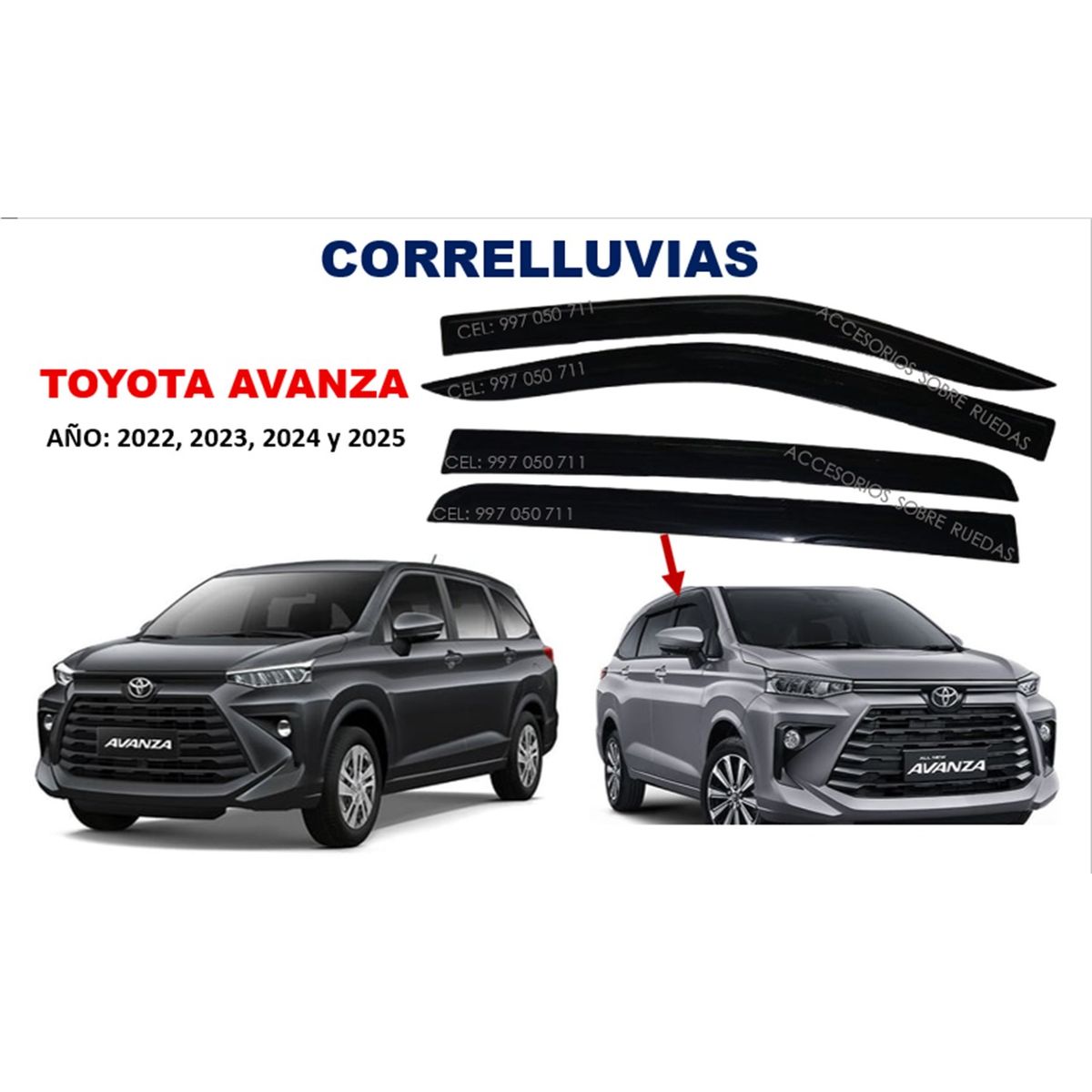 GENERICO - Correlluvias TOYOTA AVANZA año 2022 al 2025