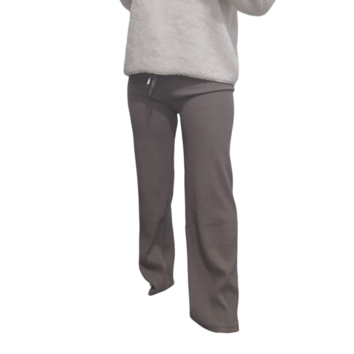 GENERICO - PANTALON PALAZZO RIB PARA DAMA