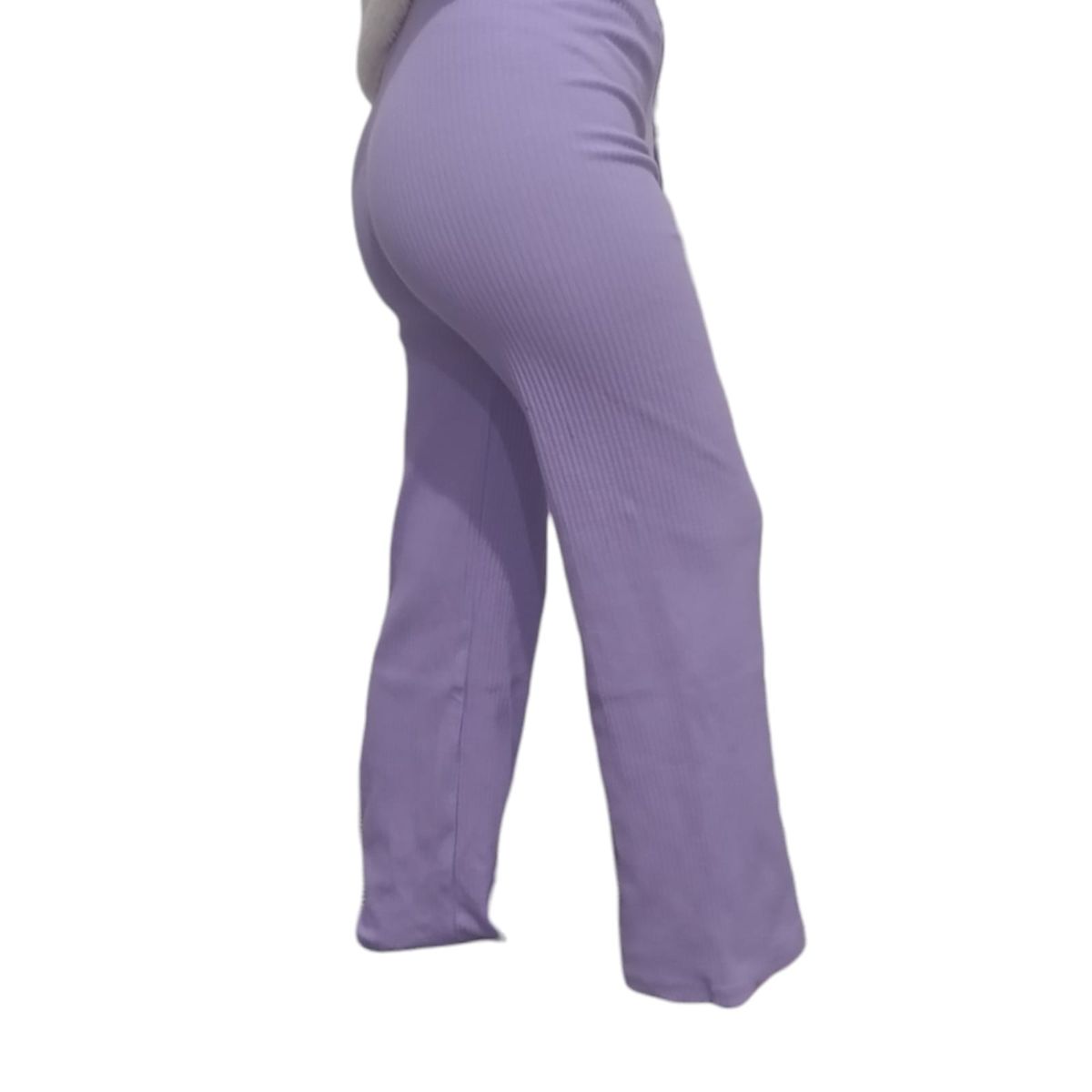 GENERICO - PANTALON PALAZZO RIB PARA DAMA