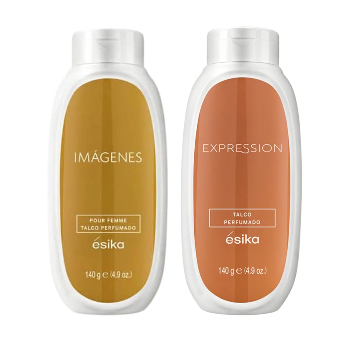 ESIKA - Pack x 2 TALCO corporal perfumado IMÁGENES EXPRESSION  ésika 140 g