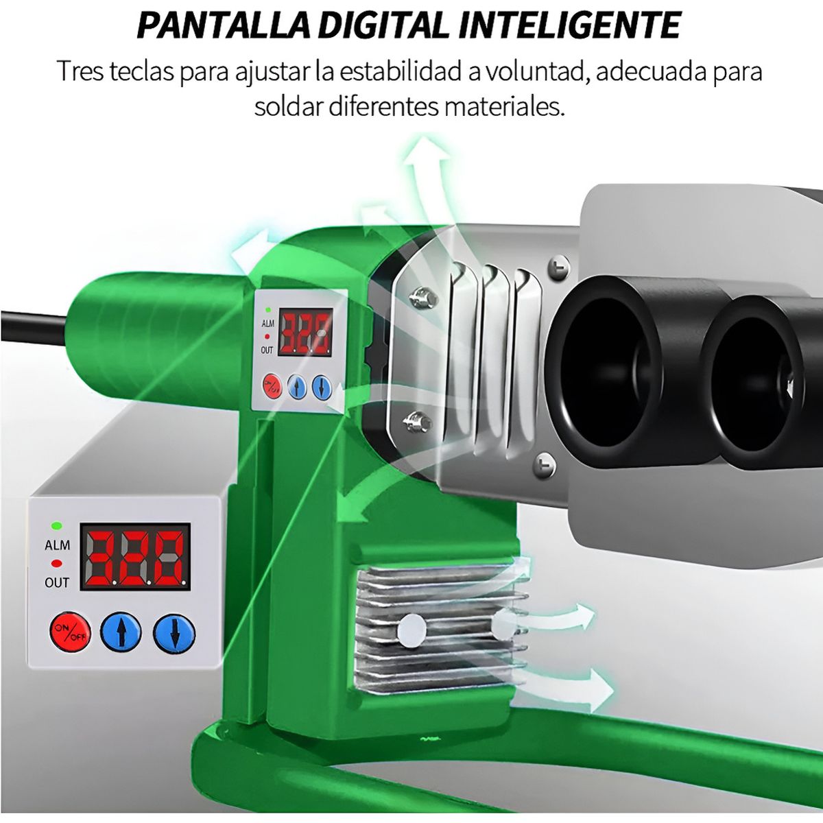 QUICK - Termofusor Kit 1000w Pantalla Digital De Con 6dados+tijeras