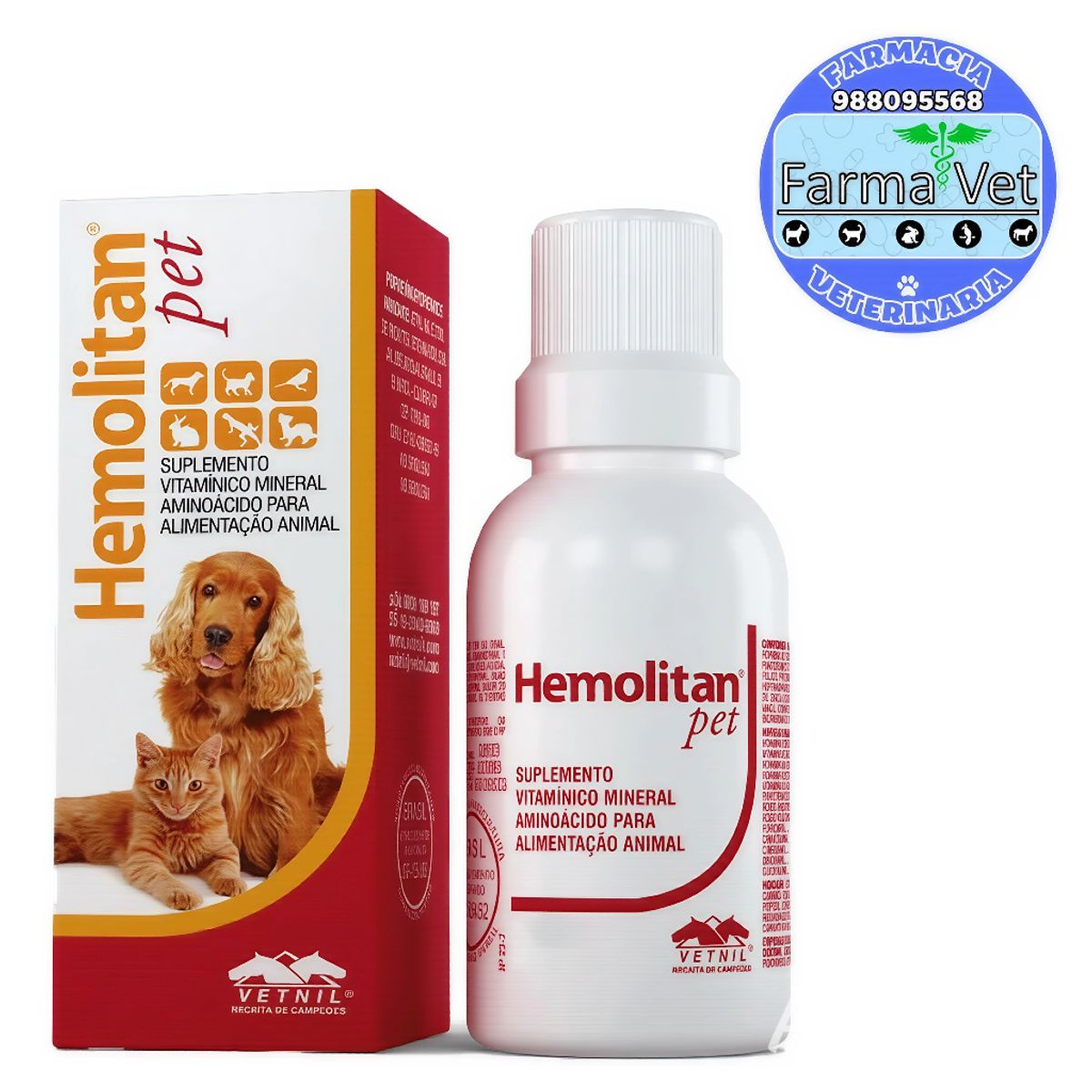 GENERICO - HEMOLITAN PET X 30 ML (Suplemento Vitamínico)