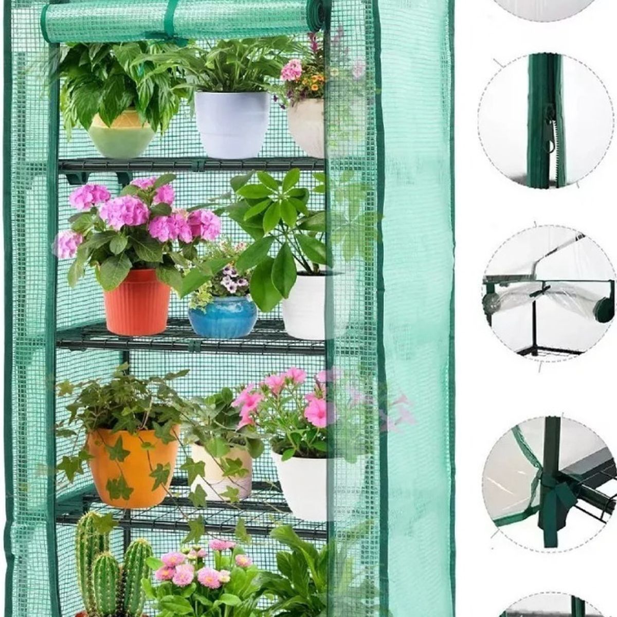 ANYHOGAR - Invernadero Armables Carpa Invernaderos Plantas 160x69x49 Cm