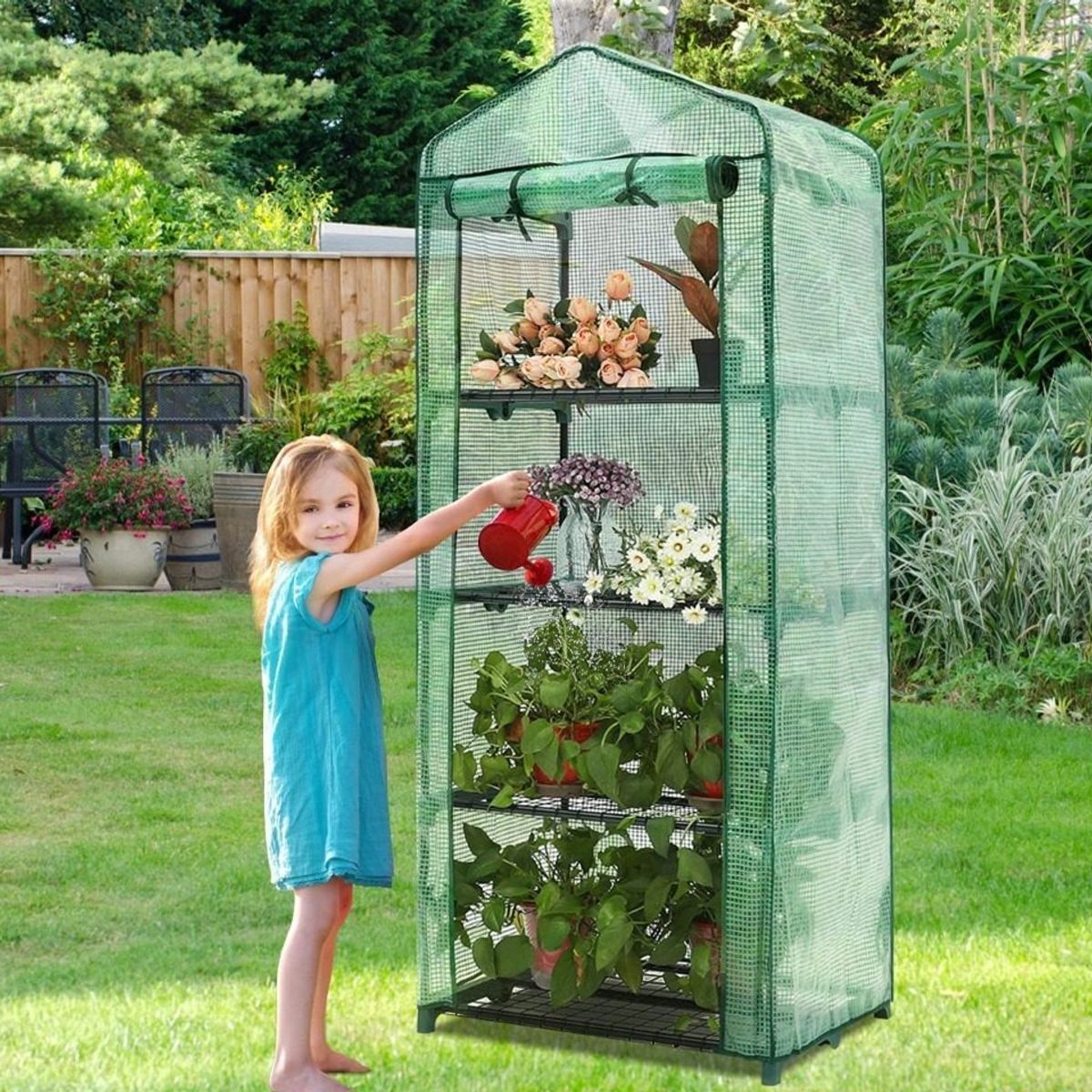 ANYHOGAR - Invernadero Armables Carpa Invernaderos Plantas 160x69x49 Cm