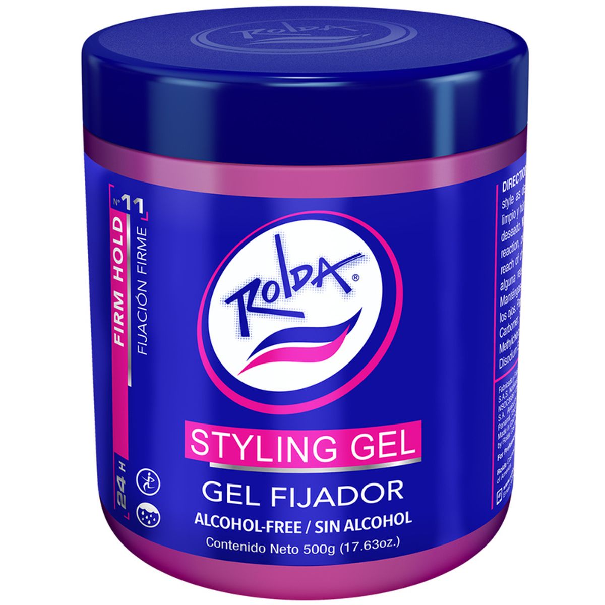 GENERICO - Gel Fijador de cabello Rolda Styling Morado 1000g - Sin Alcohol