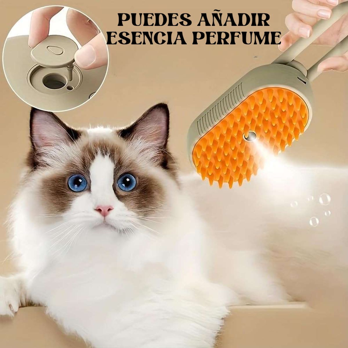 GENERICO - PACK 2 CEPILLOS PEINE QUITAPELUSA GATOS PERRO 3 EN 1 MASCOTA