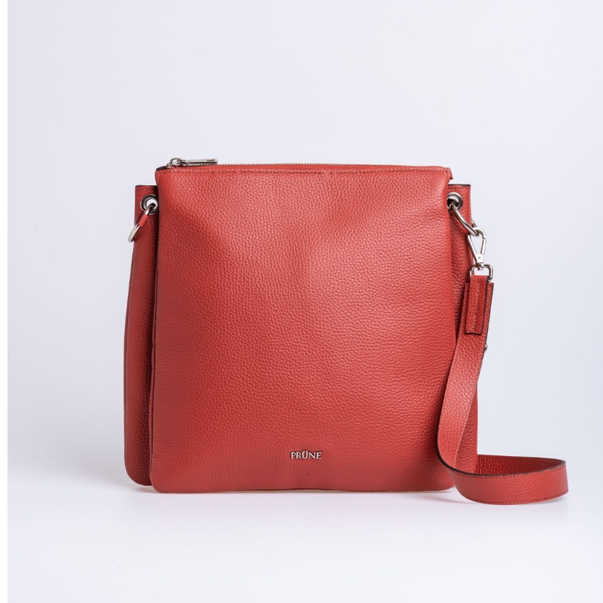 PRUNE - CARTERA MALLORCA EN CUERO GRANEADO