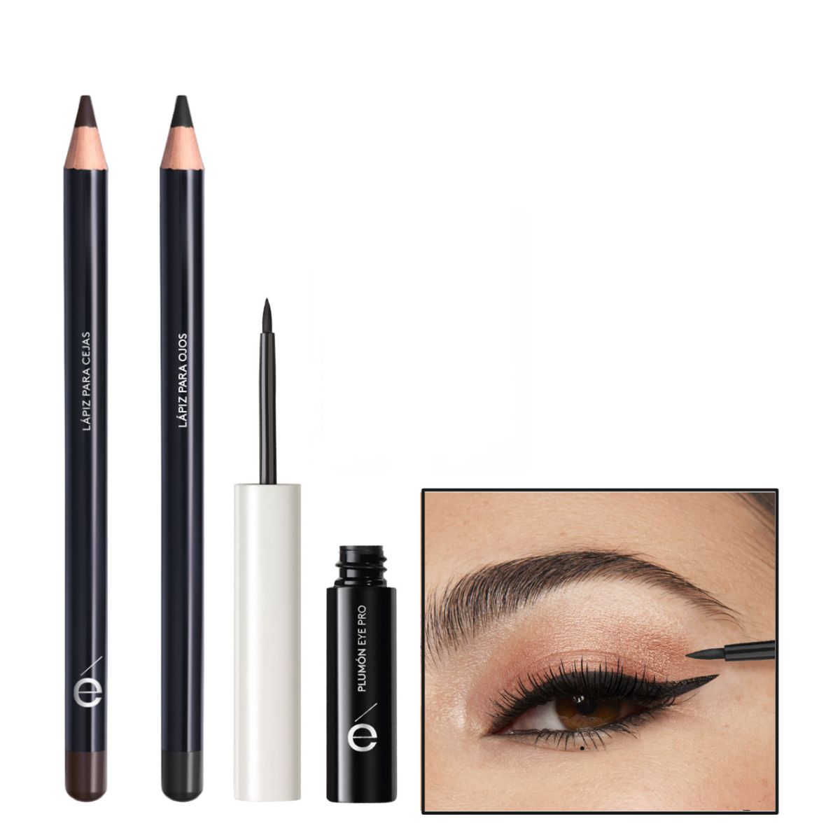 ESIKA - Set x 3 Delineador Lápiz Cejas ojos liquido plumón ésika