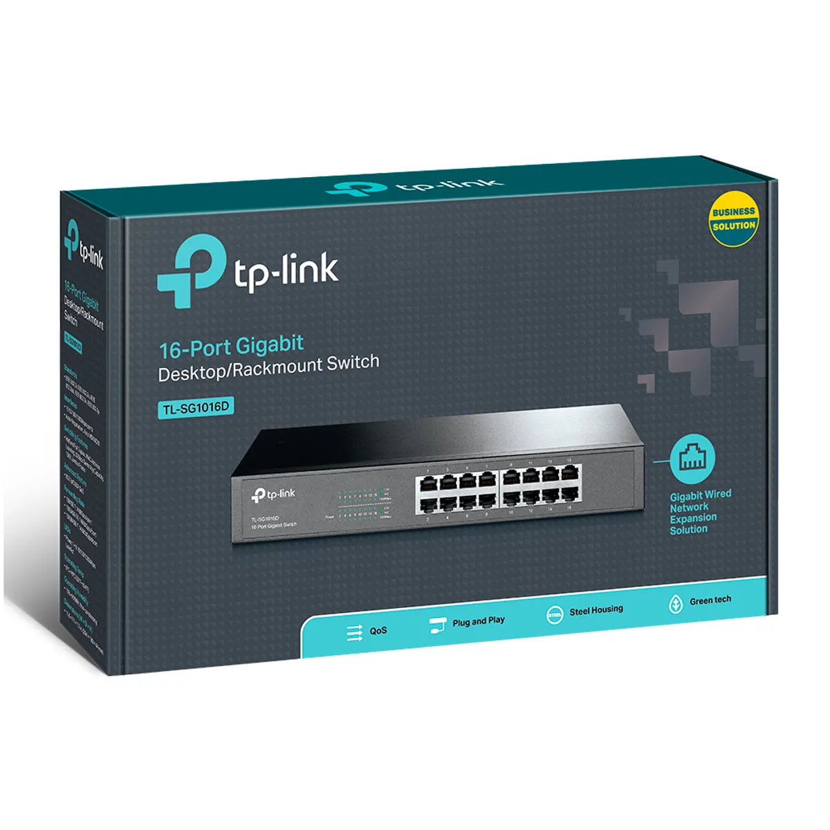 GENERICO - Switch Tp-Link Gbe 16 Puertos Rackeable Tl-Sg1016D - Alto Rendimiento Y Conexión Confiable