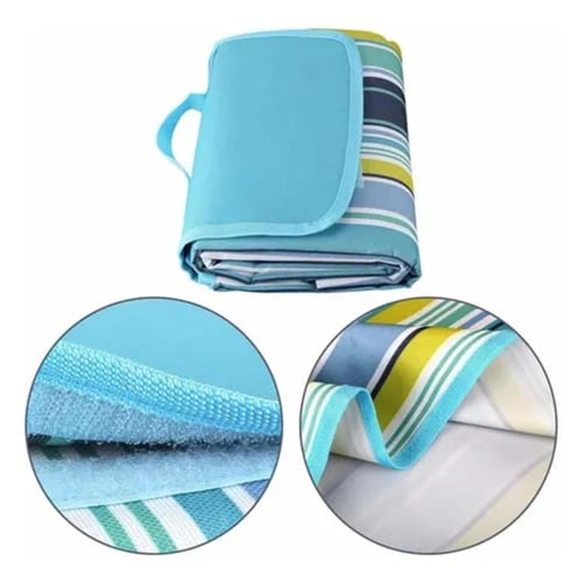 GENERICO - Manta Plegable Playa Picnic Impermeable Grande 180cm X 150cm