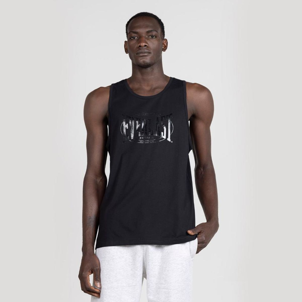 EVERLAST - POLERA EVERLAST TANK KOT - Negro