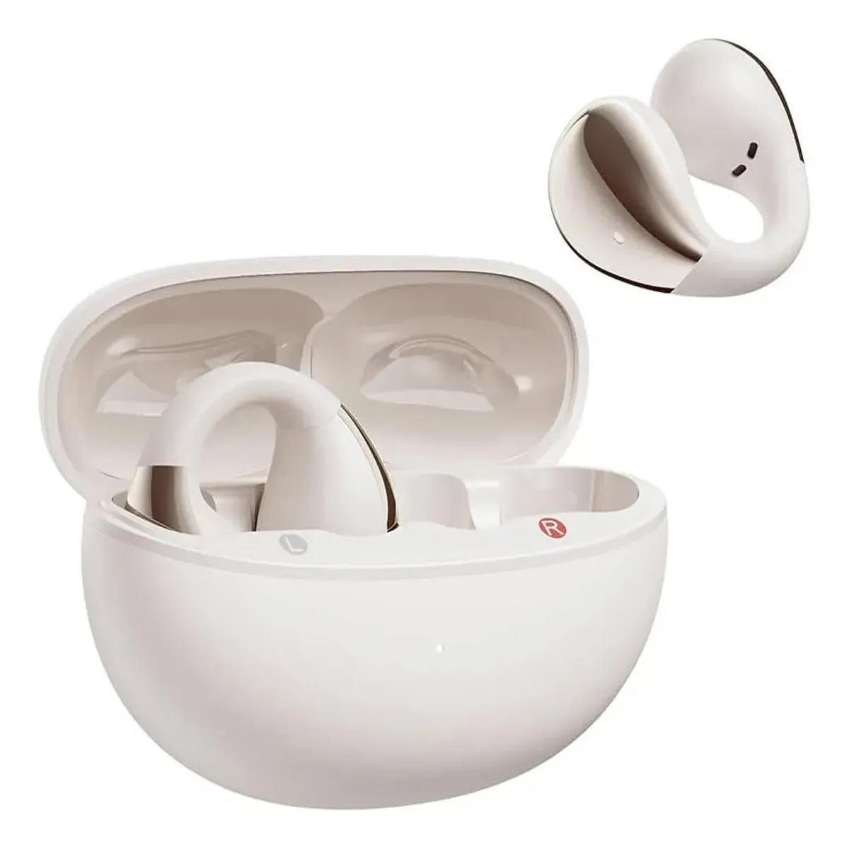 QCY - Audifonos Inalámbricos Qcy Crossky C30 Con Clip - Blanco