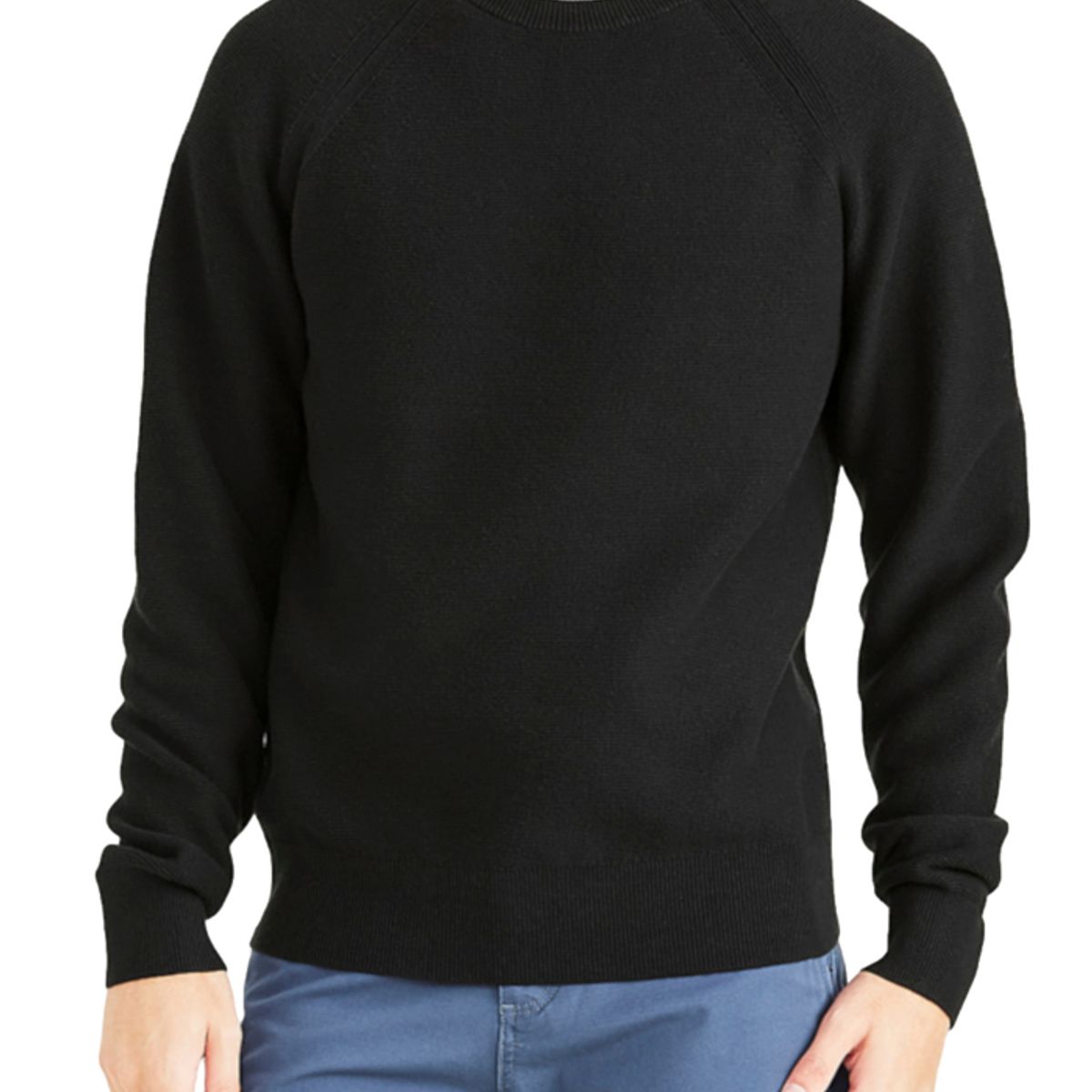 DOCKERS - Chompa Hombre Core Crew Regular Fit Negro Dockers