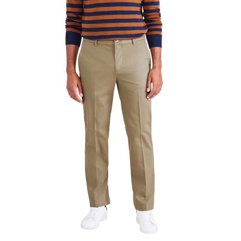 DOCKERS - Pantalón Hombre Stain Defender Straight Fit Khaki Dockers
