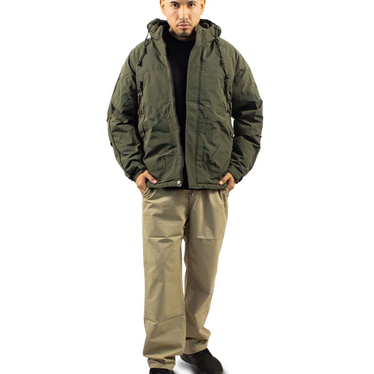 DM DEXMEN - Casaca Dexmen Acolchada Corte Verde