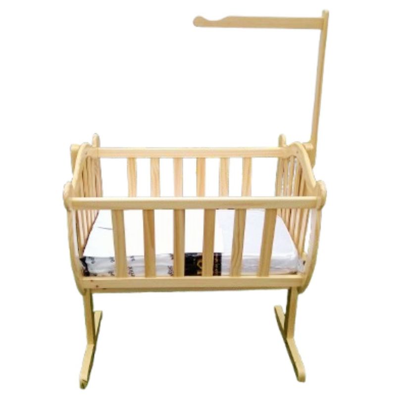 START FG - Moises para bebes con colchon en madera pino natural