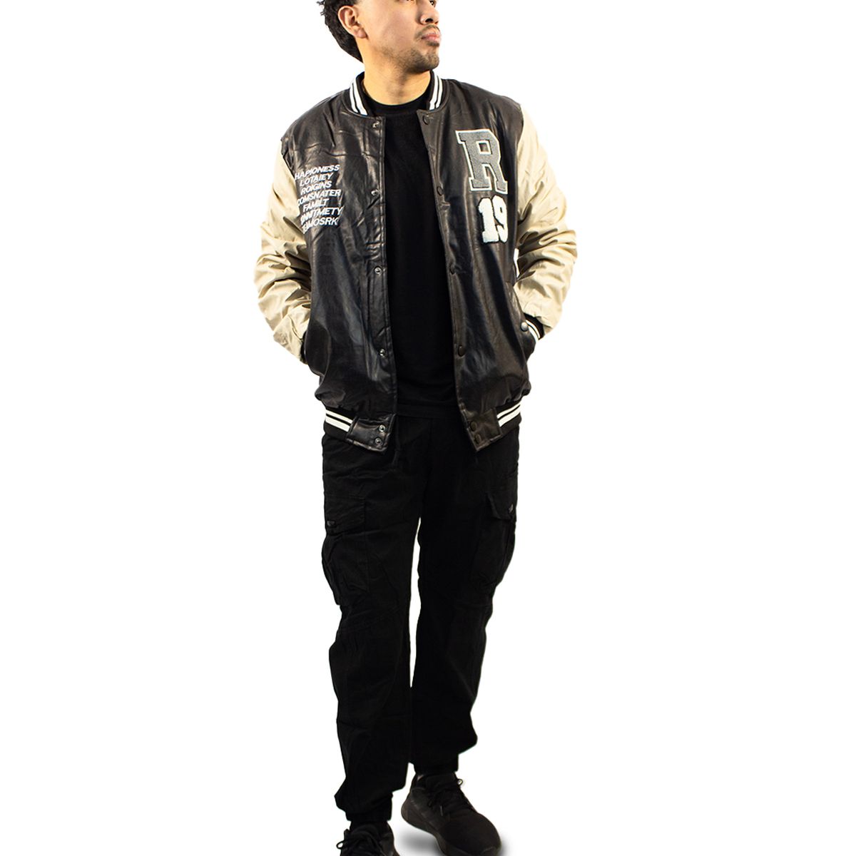 DM DEXMEN - Casaca Dexmen Bordado R Negro