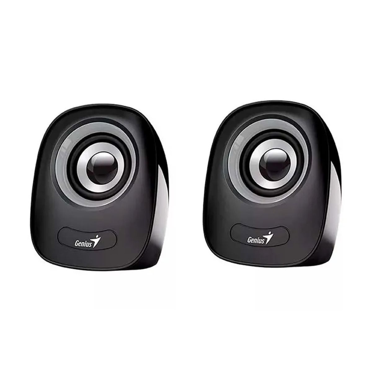 GENIUS - Parlante Genius Sp-Q160 2.0 De 6W – Sonido Envolvente En Color Gris, Compacto Y Elegante.