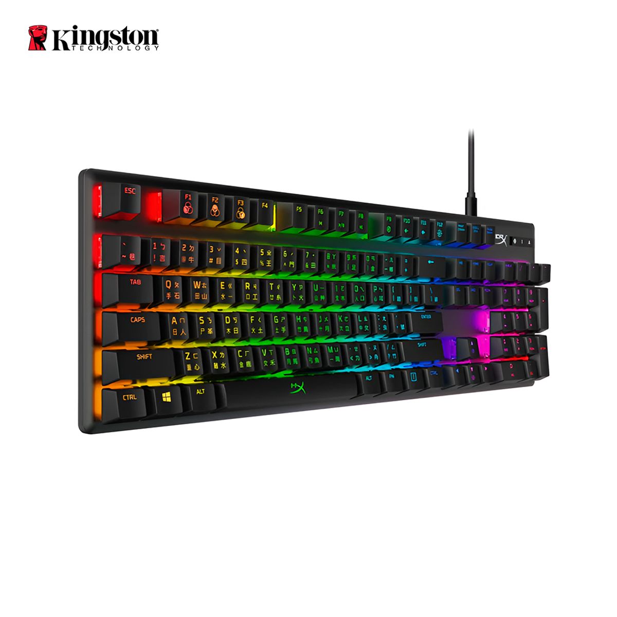HYPERX - Teclado Gamer LED HyperX Alloy Core RGB iluminación RGB