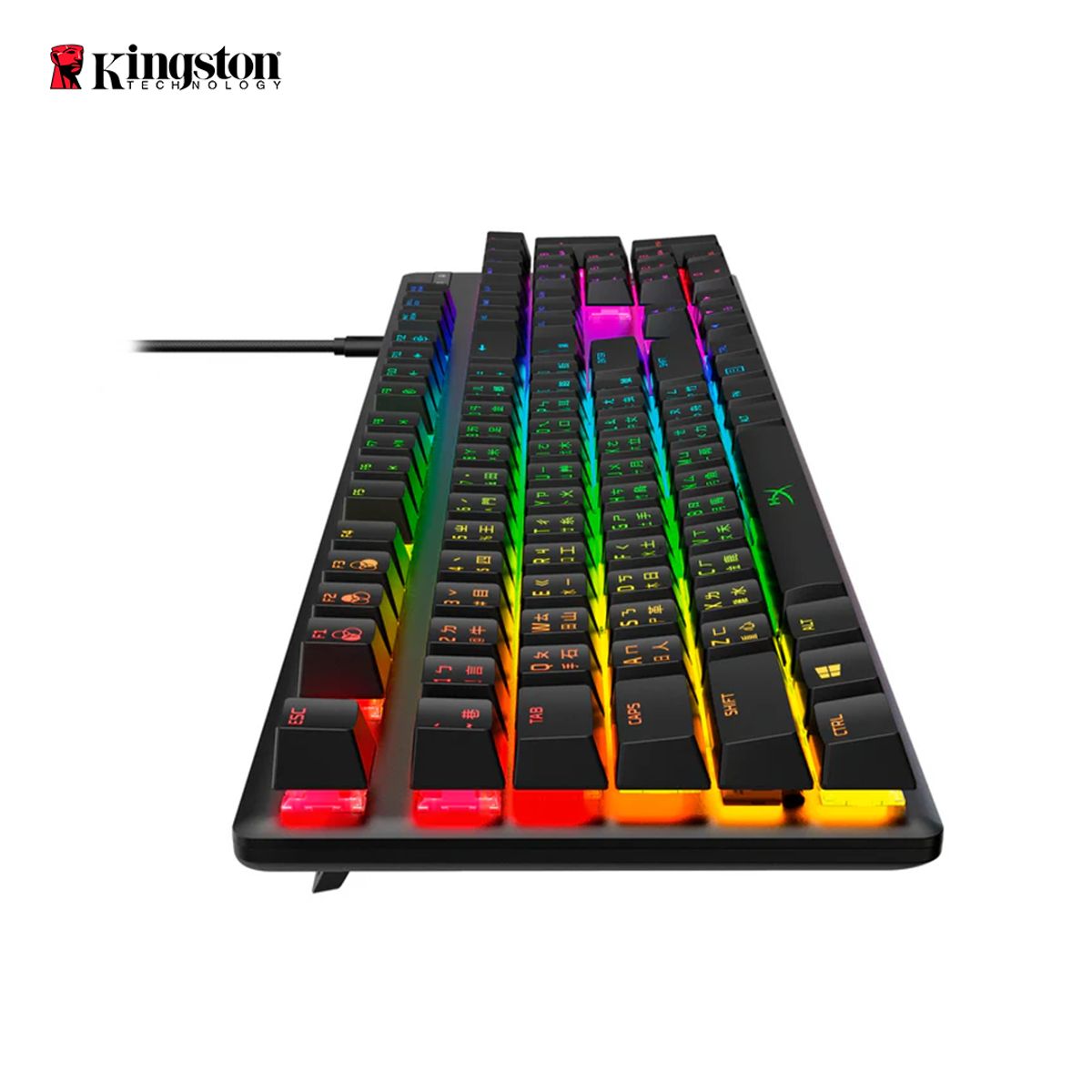 HYPERX - Teclado Gamer LED HyperX Alloy Core RGB iluminación RGB