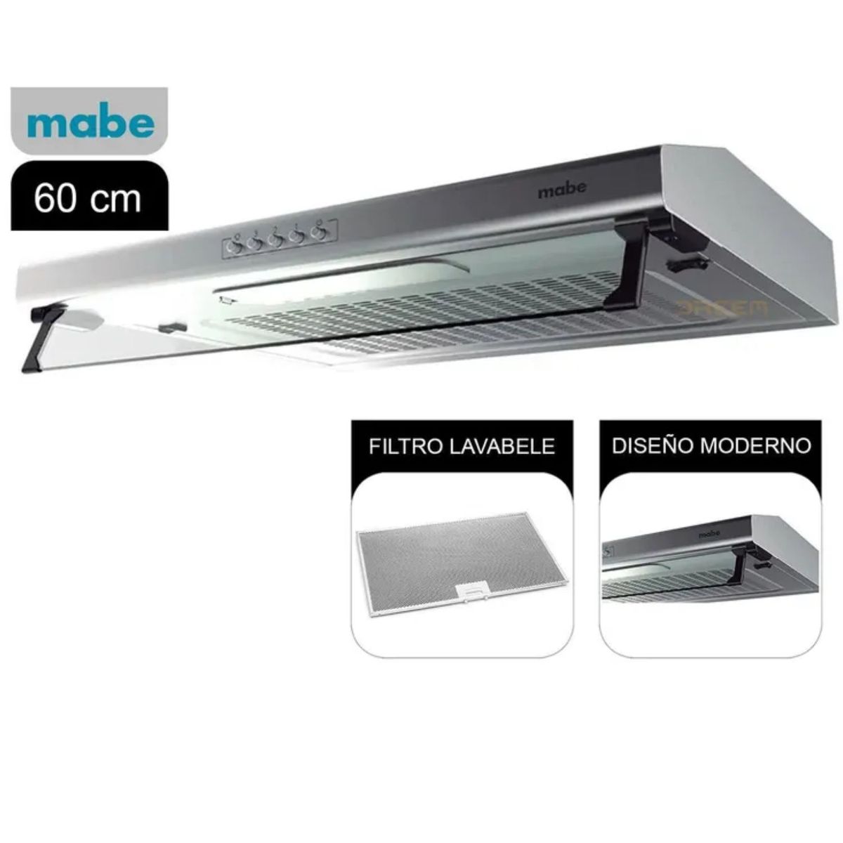 MABE - Campana Extractora Mabe CMU6020PI0 60 CM