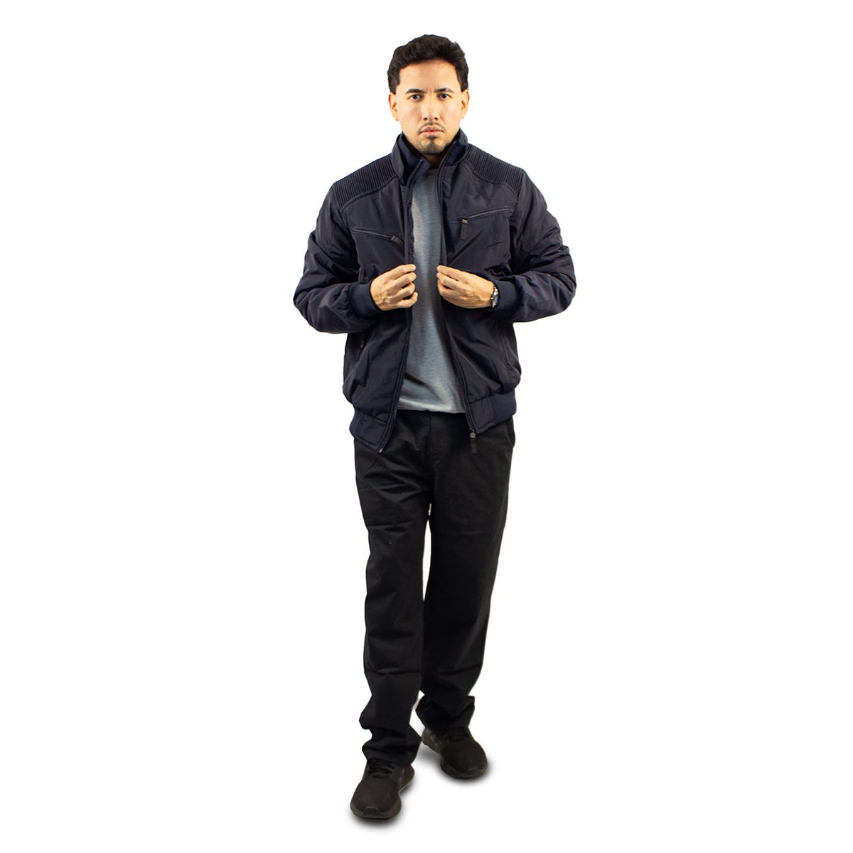 DM DEXMEN - Casaca Dexmen Rayas Azul