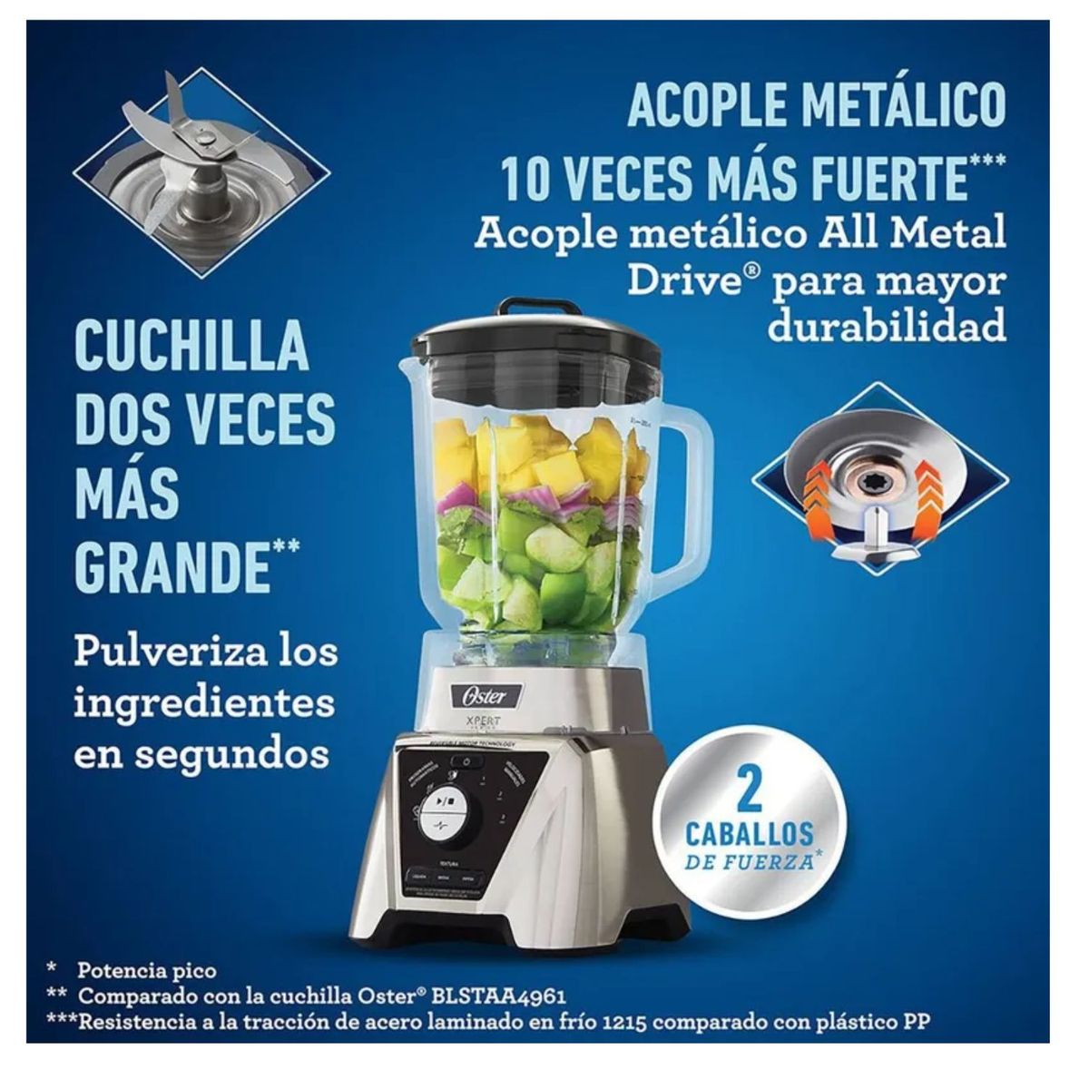 OSTER - Licuadora 2L Reversible Expert KIT Series Oster BLST3B-CAG