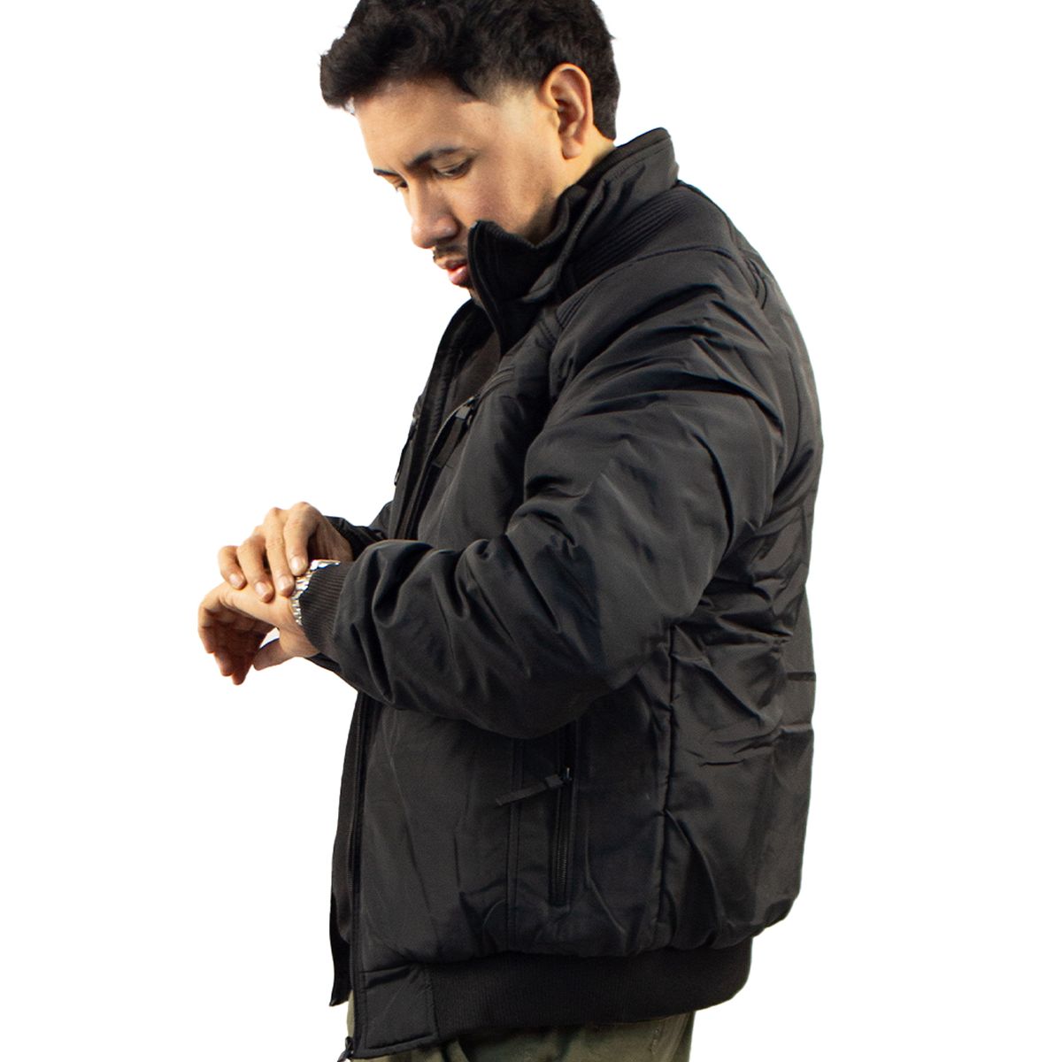 DM DEXMEN - Casaca Dexmen Rayas Negro