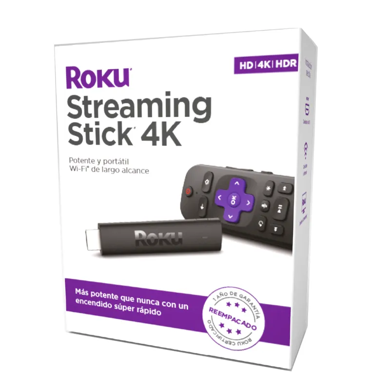 ROKU - Convertidor Smart TV Roku Stick 4K Refurbished