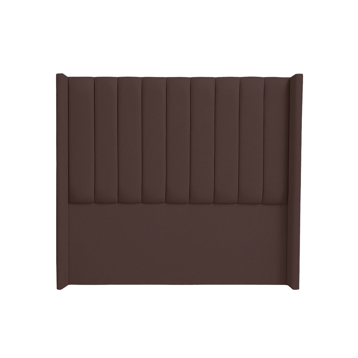 MUEBLES MACRUMO - Combo Cama tapizada Barcelona - Queen  Marrón + Colchón Semiortopédico
