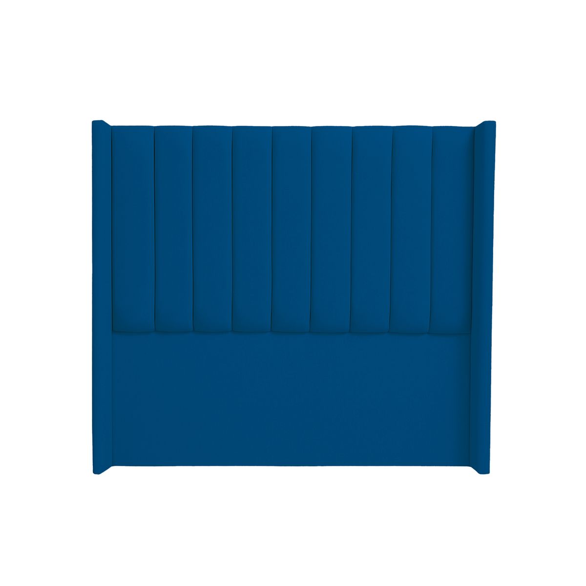 MUEBLES MACRUMO - Combo Cama tapizada Barcelona - Queen  Azul + Colchón Semiortopédico