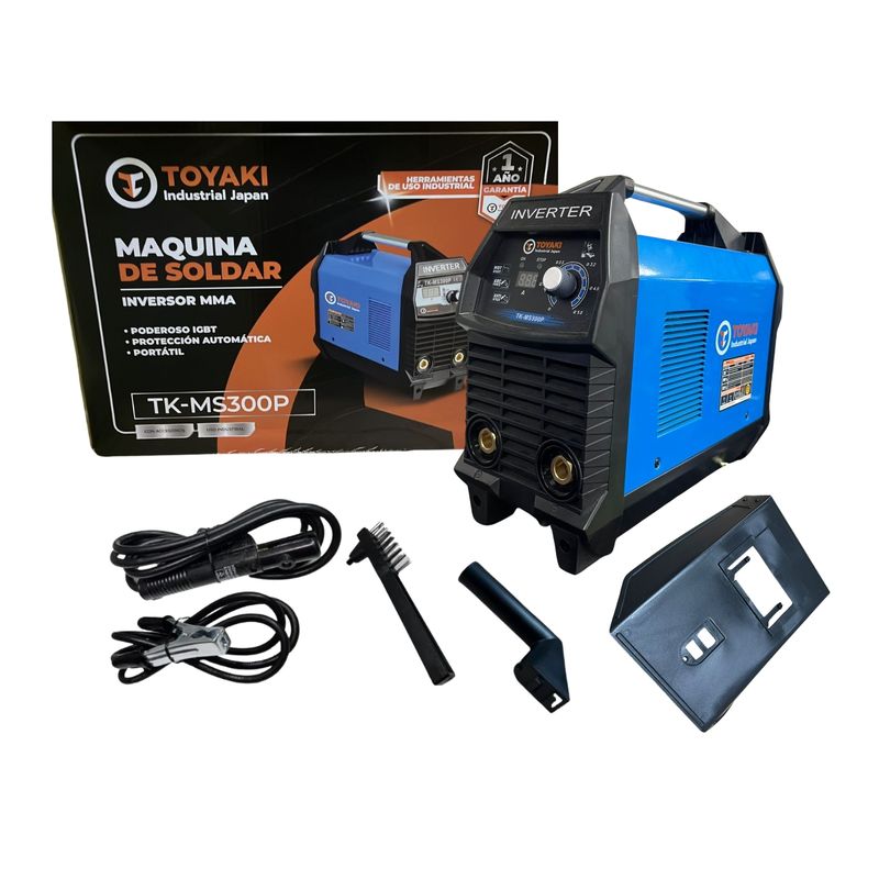 TOYAKI - Maquina de Soldar Inverter Toyaki MS-300P 300A Azul Monofásica