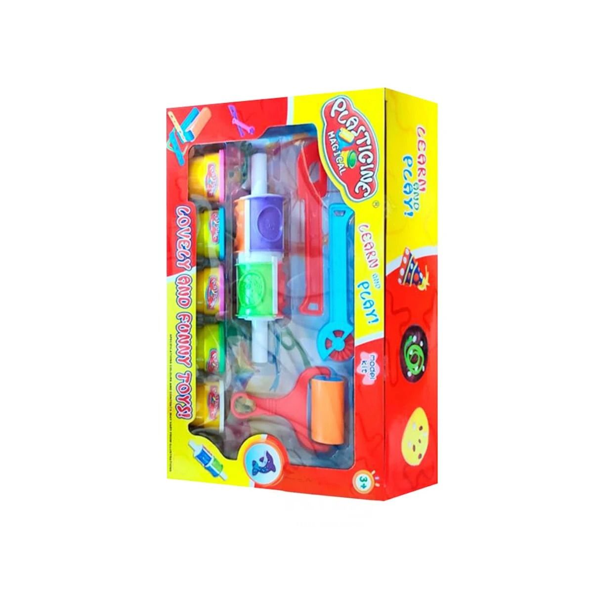 RYBIU IMPORT - Pack6 Masa Creativa para Niños Multicolor Y+Papel de Regalo