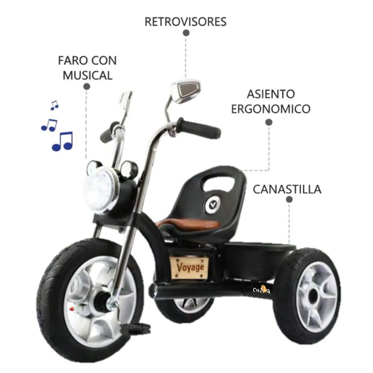 VOYAGE - TRICICLO VOYAGE »CHAVITO» BLACK