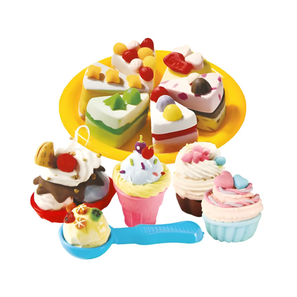 RYBIU IMPORT - Pastel de Plastilina en Juego Multicolor Y+Post-it Adhesivos