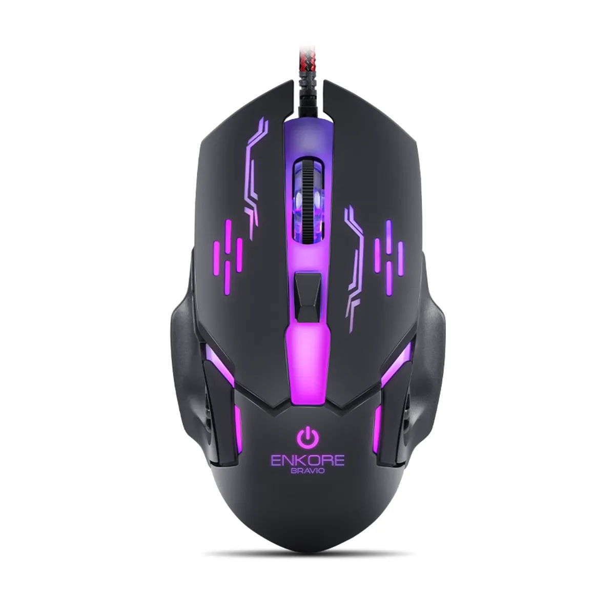ENKORE - Mouse Gamer LED 6B 3600DPI Alámbrico Enkore Bravio EKM 313
