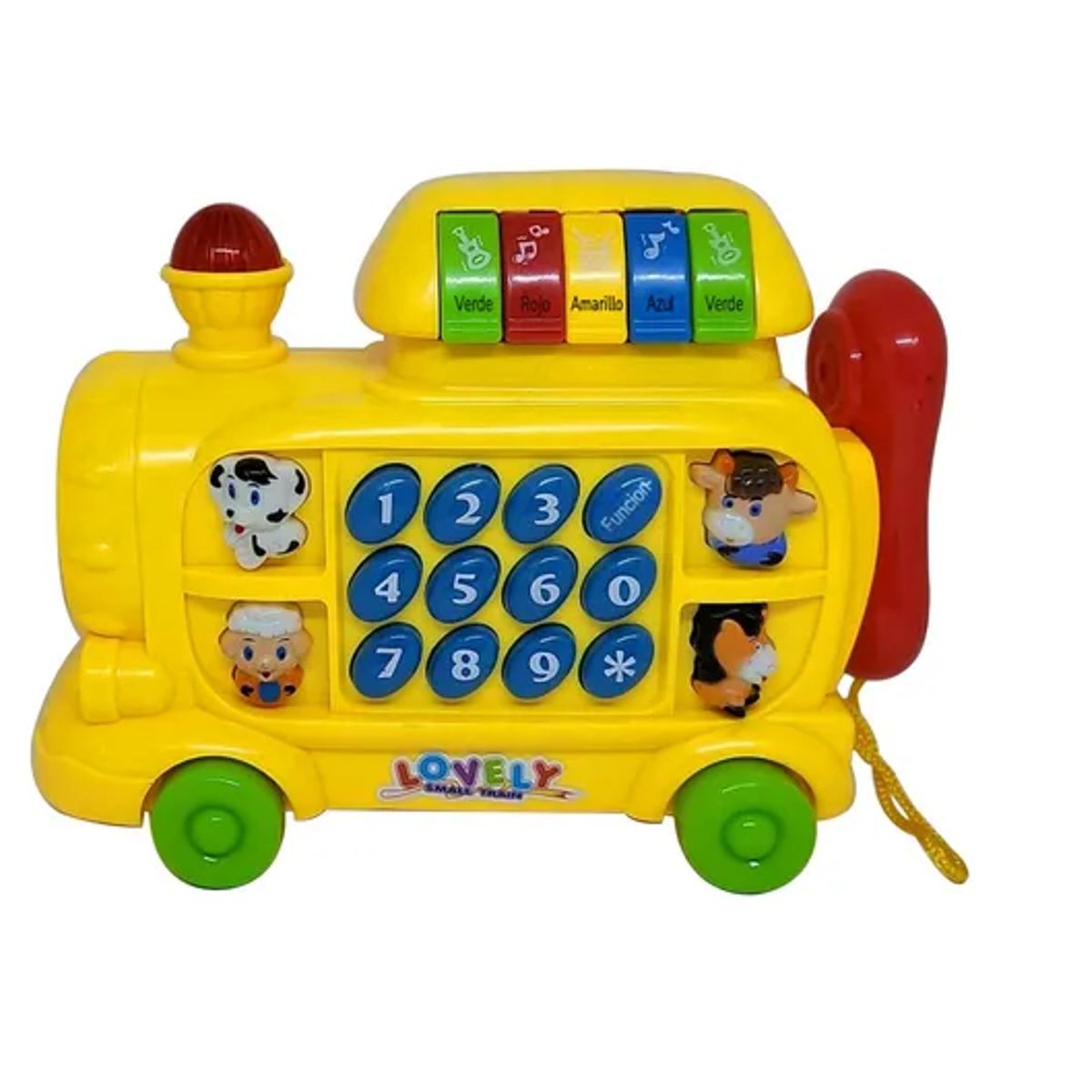 GENERICO - Tren teléfono musical de estimulación - amarillo