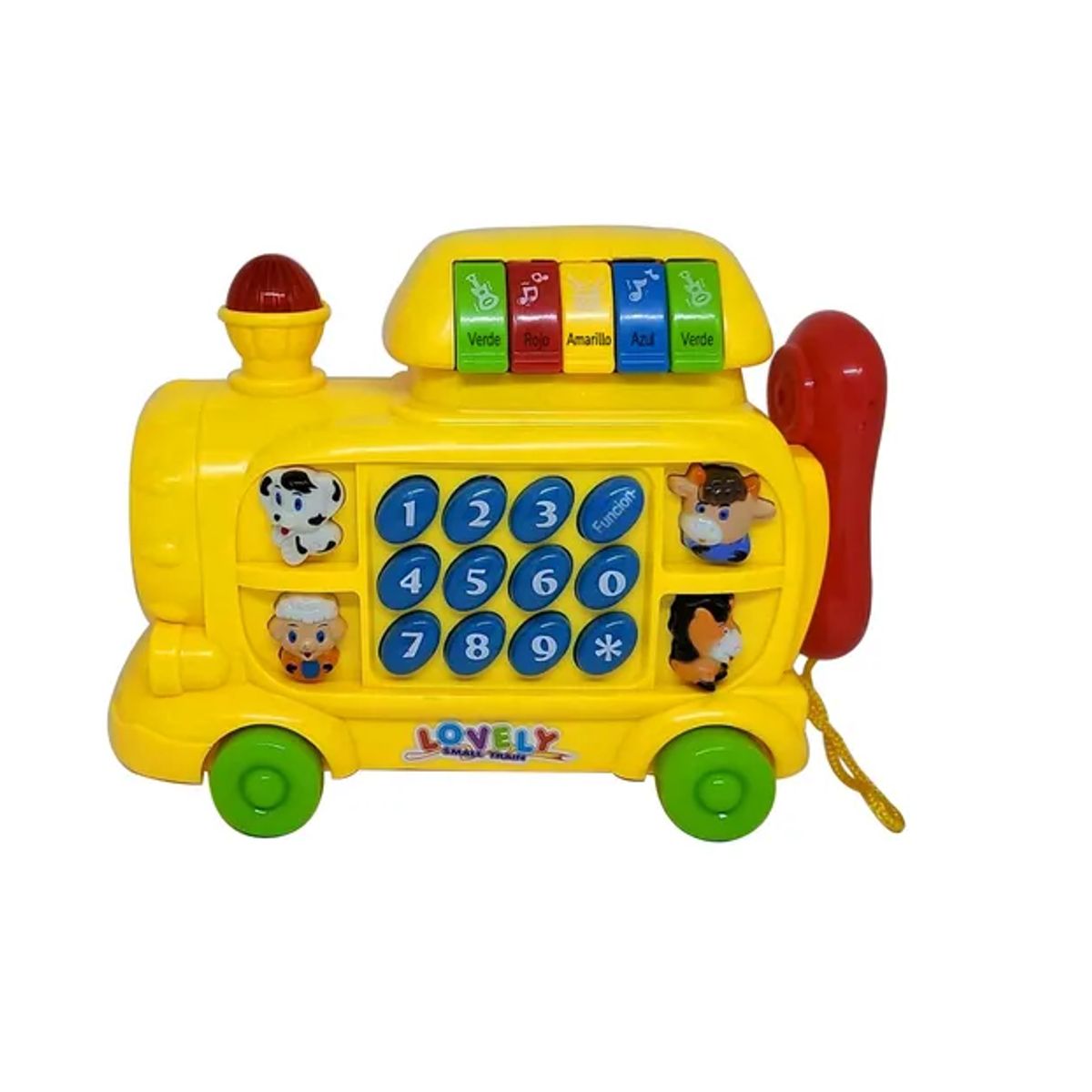 GENERICO - Tren teléfono musical de estimulación - amarillo