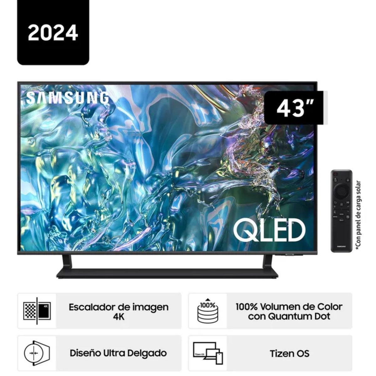 SAMSUNG - Televisor Samsung 43 Qled 4K QN43Q65DAGXPE