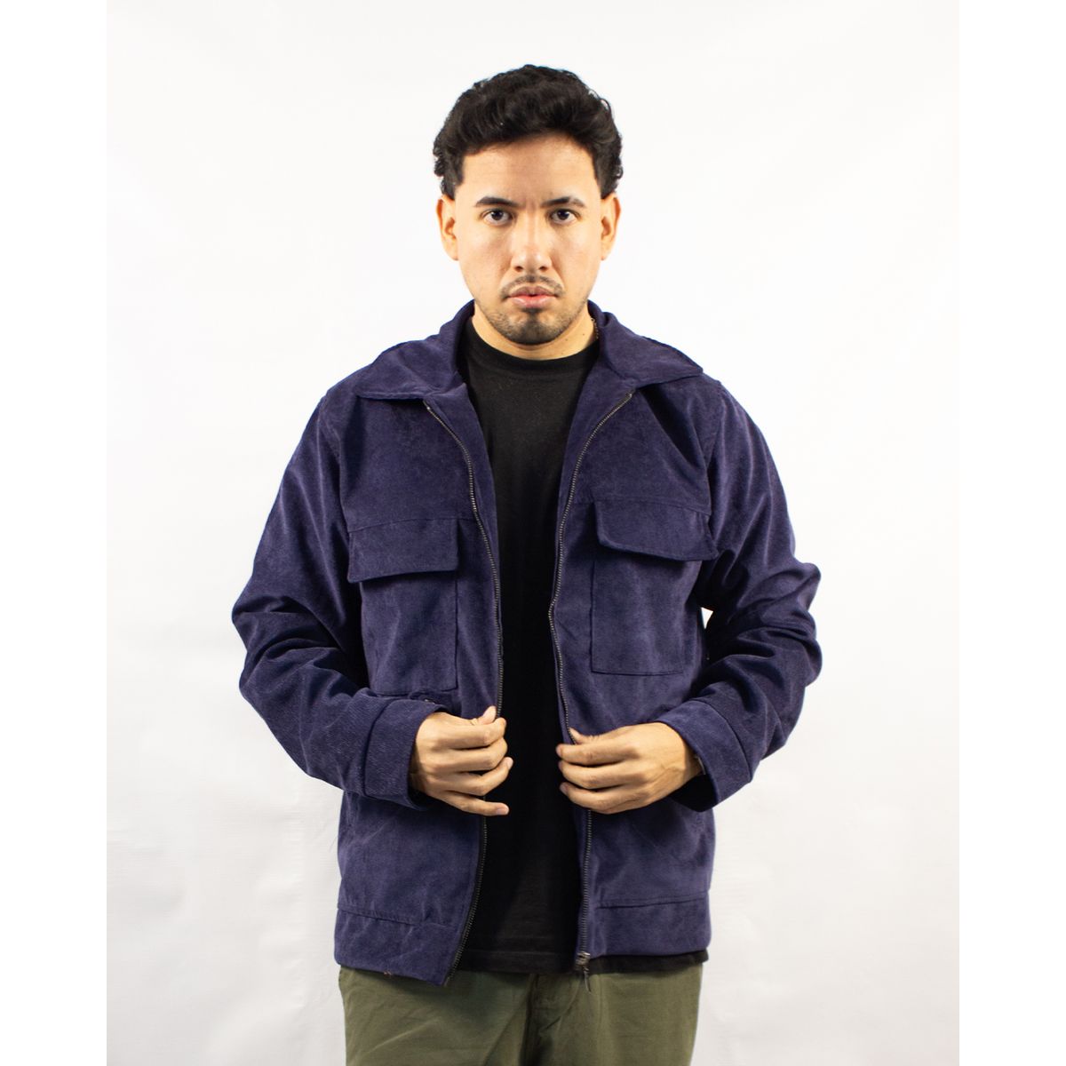 DM DEXMEN - Casaca Dexmen Baby Cord Azul