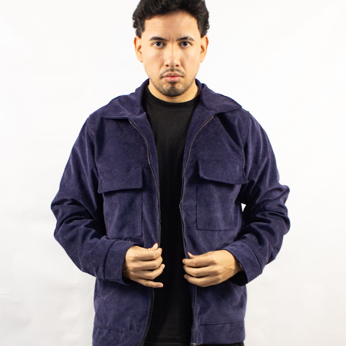 DM DEXMEN - Casaca Dexmen Baby Cord Azul