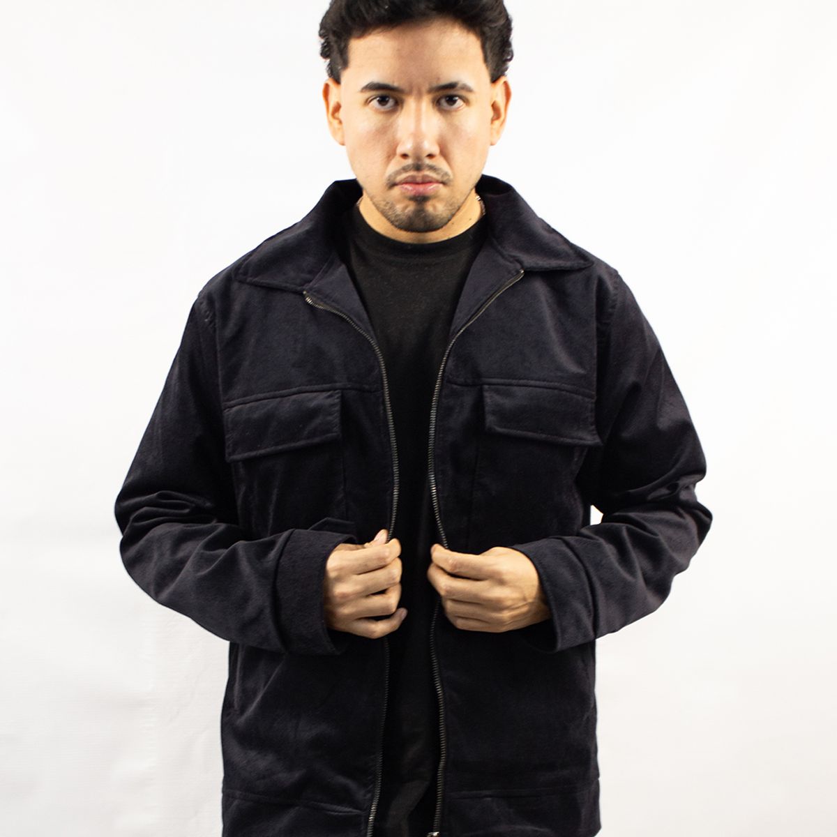 DM DEXMEN - Casaca Dexmen Baby Cord Negro