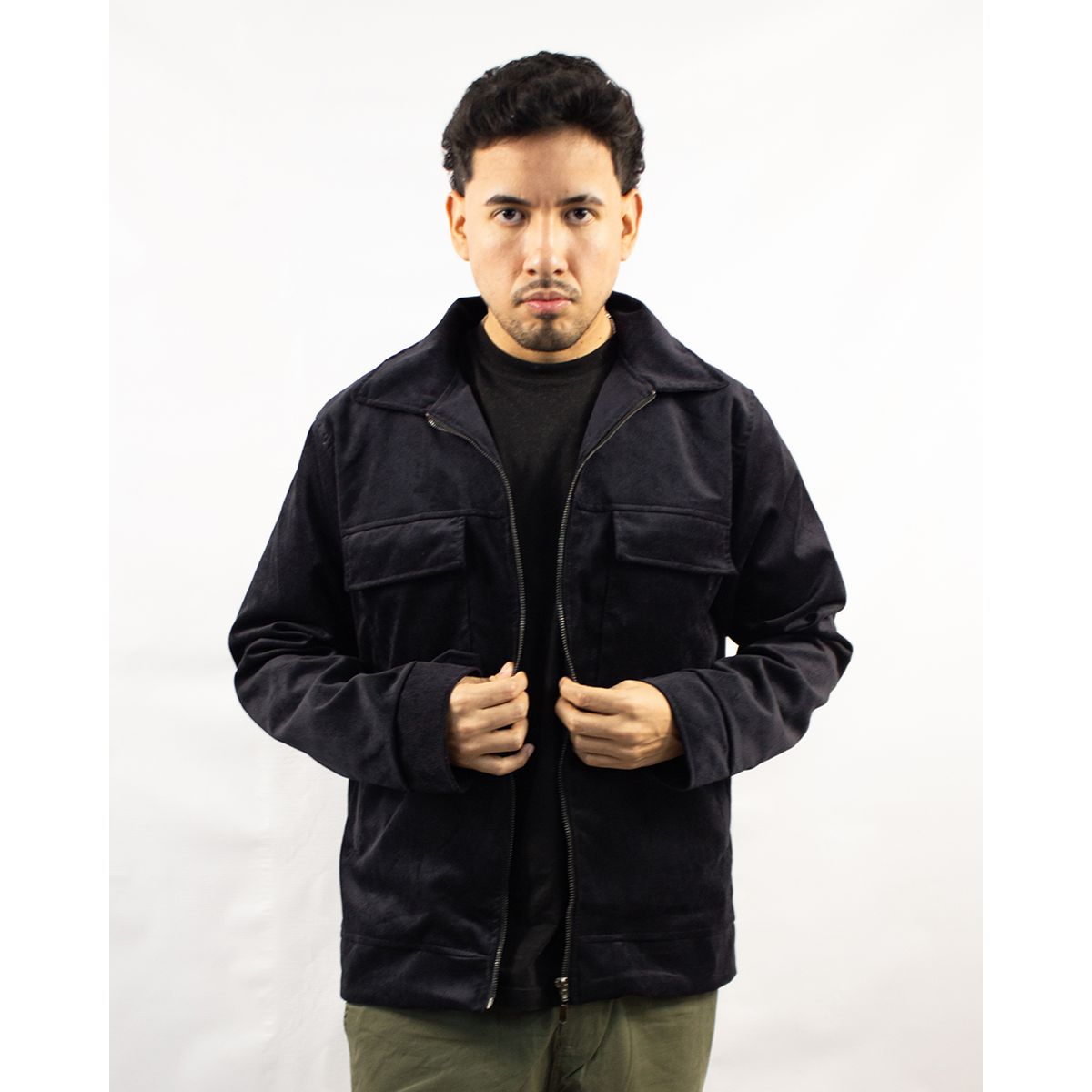 DM DEXMEN - Casaca Dexmen Baby Cord Negro