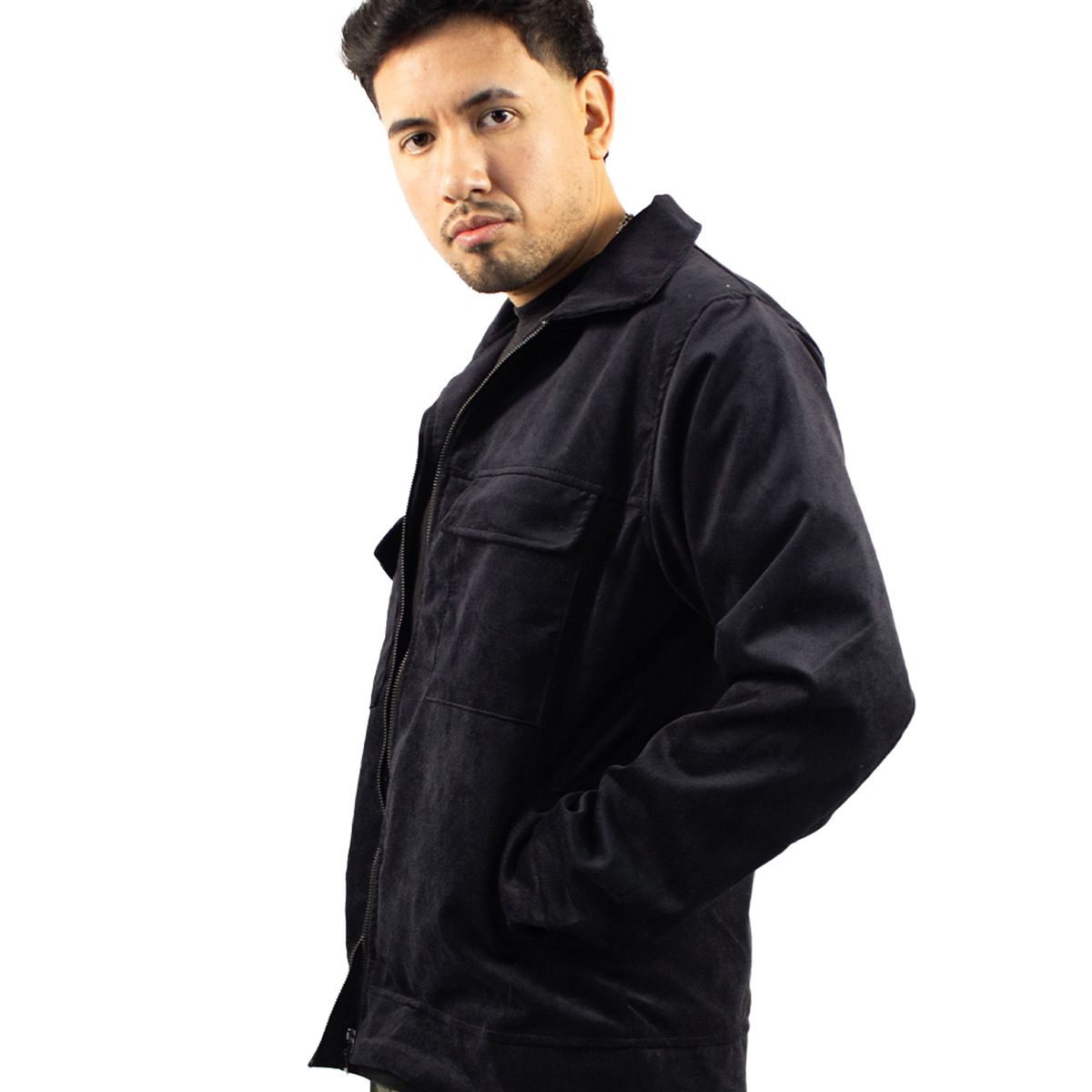 DM DEXMEN - Casaca Dexmen Baby Cord Negro