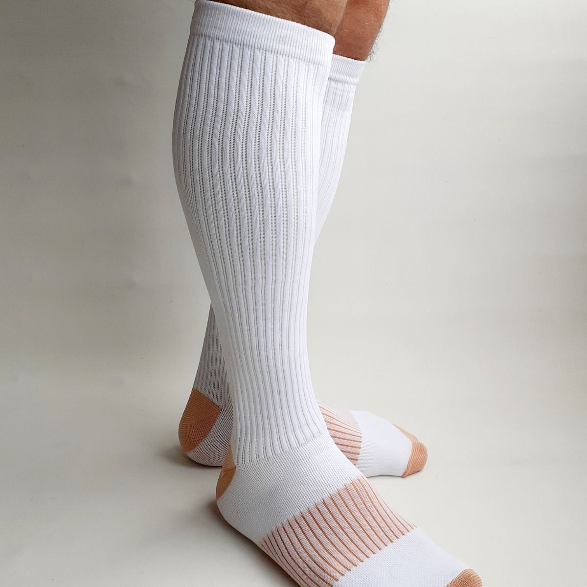 GENERICO - Medias Varices Compresión Unisex 15-20 Mmhg Cobre Active