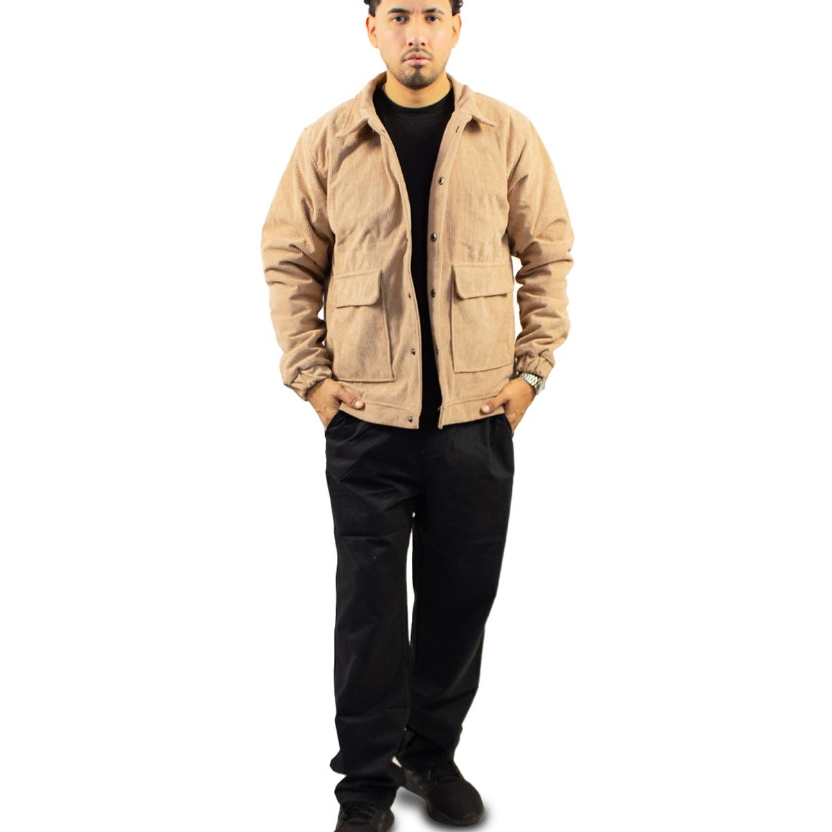 DM DEXMEN - Casaca Dexmen Corduroy Broche Beige