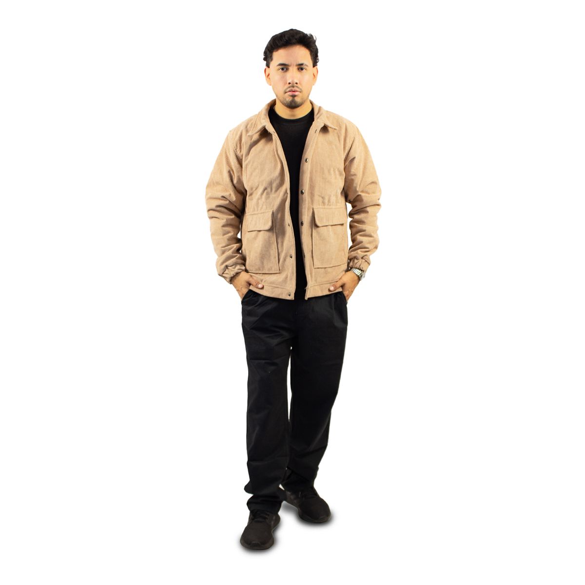 DM DEXMEN - Casaca Dexmen Corduroy Broche Beige