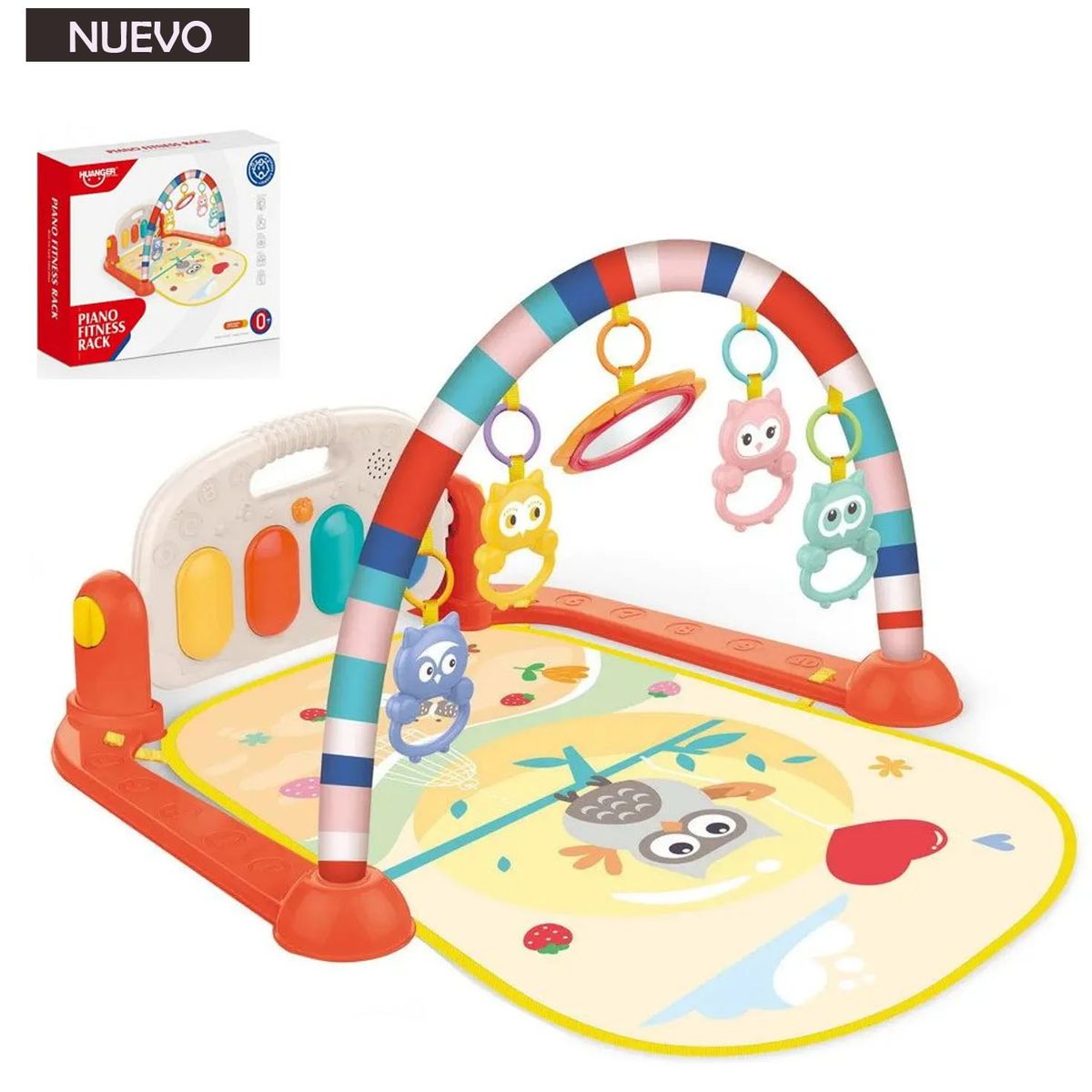 HUANGER - Gimnasio de bebe con Piano Musical Búho HE0650A