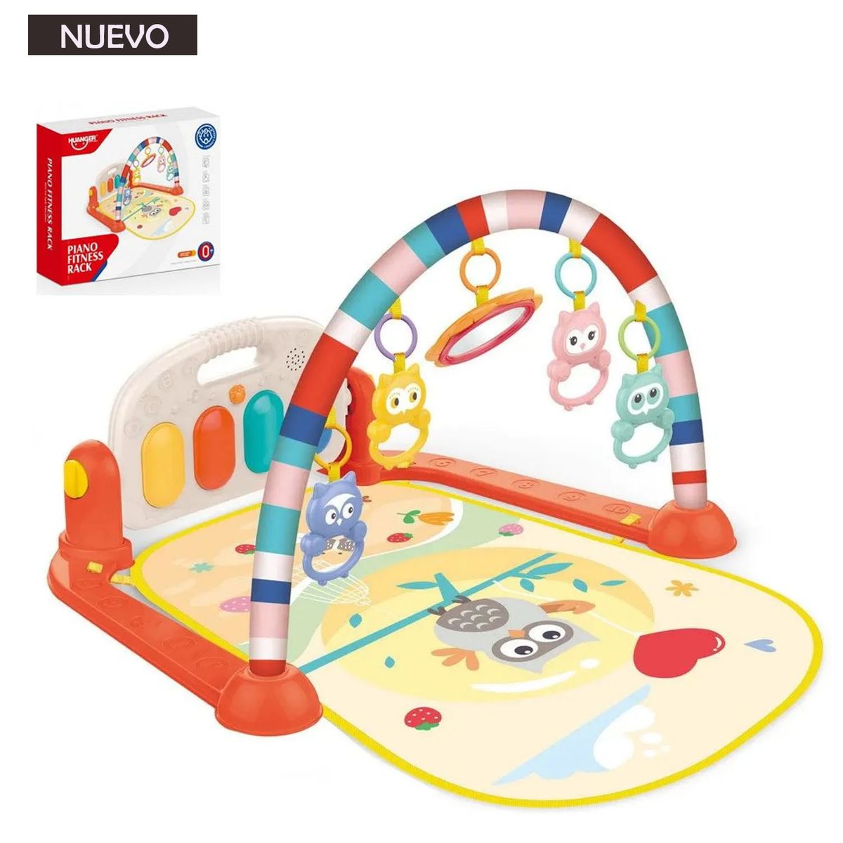 HUANGER - Gimnasio de bebe con Piano Musical Búho HE0650A