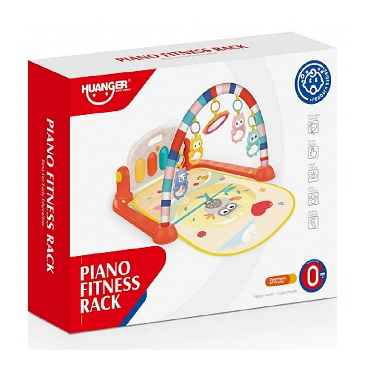 HUANGER - Gimnasio de bebe con Piano Musical Búho HE0650A